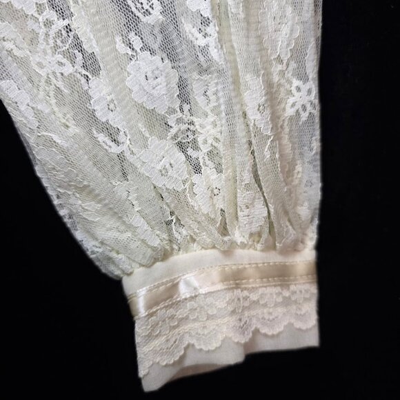 Vintage 1970s Gunne Sax by Jessica McClintock Lace Maxi Dress 5 - Picture 9 of 16